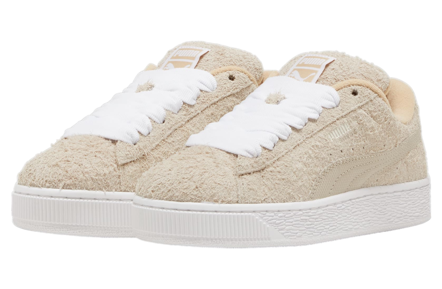 Puma Suede Xl Hairy Women Alpine Snow / White