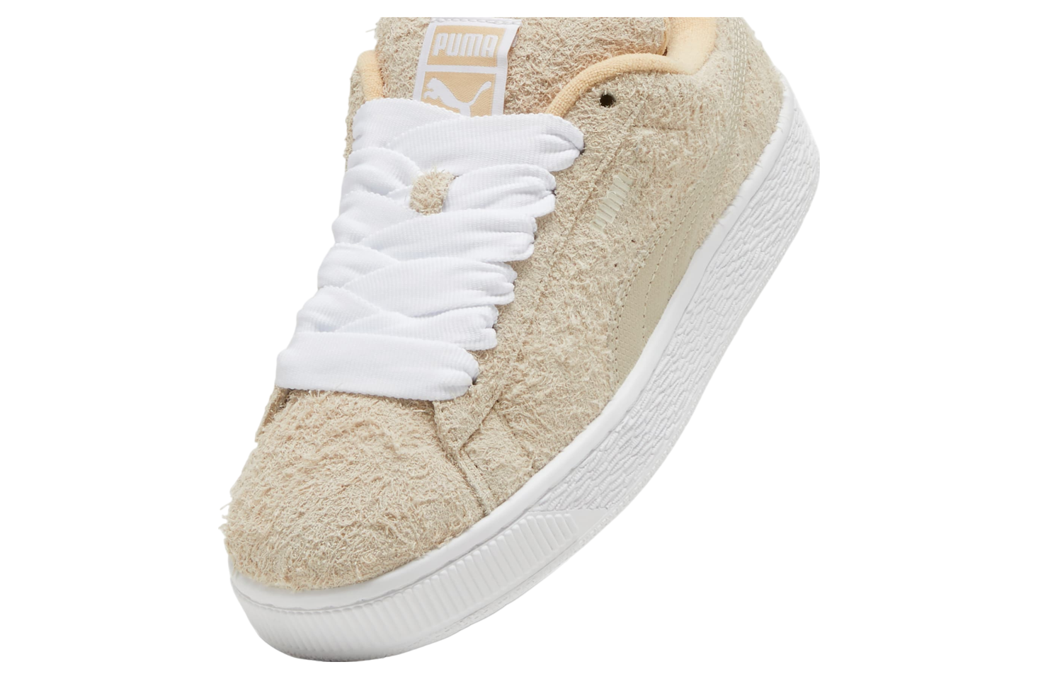 Puma Suede Xl Hairy Women Alpine Snow / White