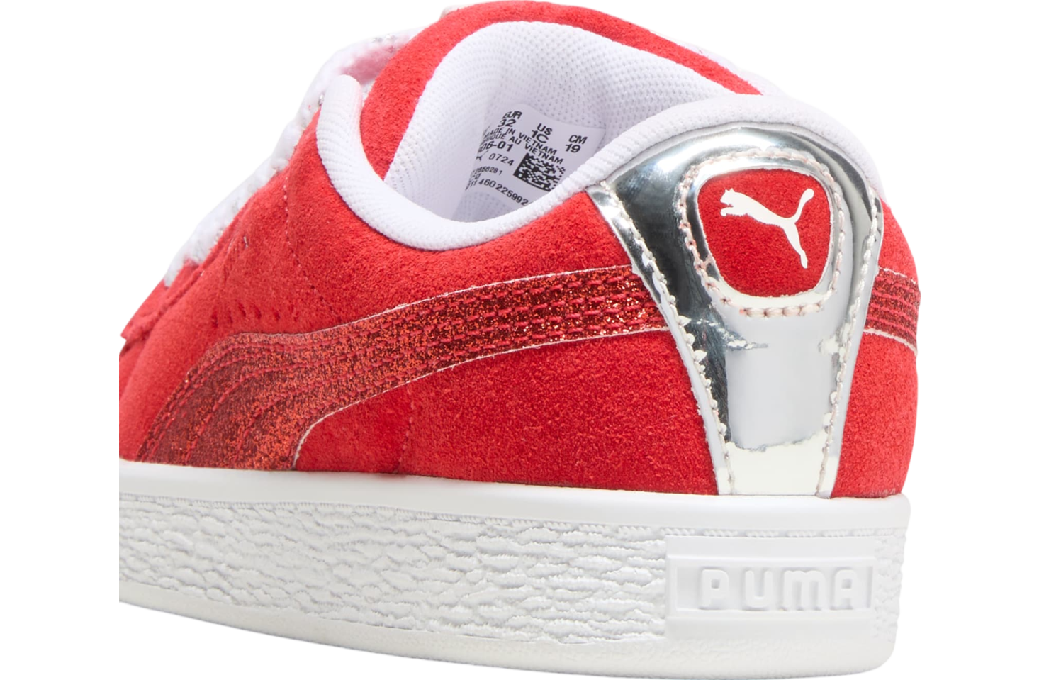 Puma Suede XL Holiday Glitz For All Time Red / Silver