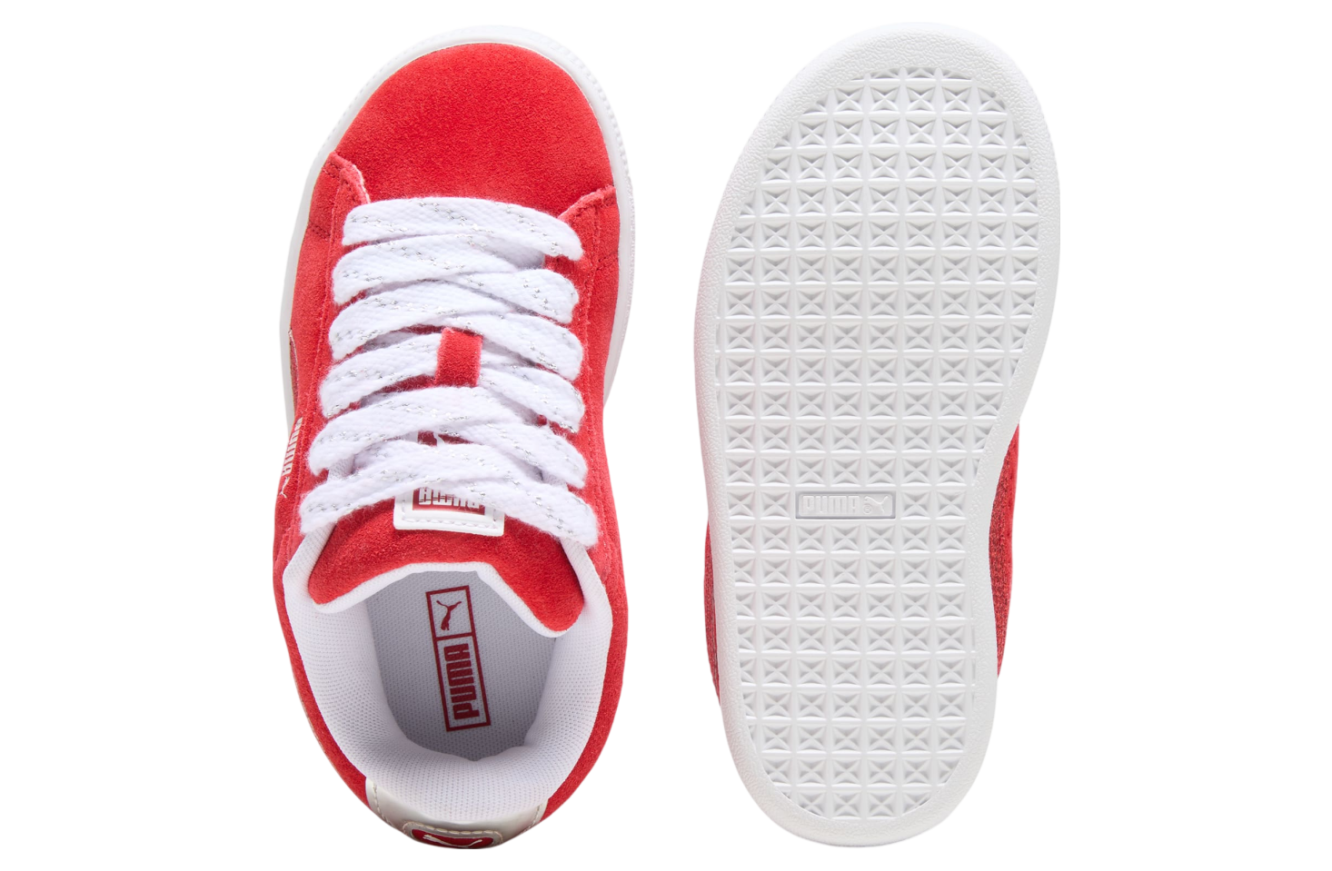 Puma Suede XL Holiday Glitz For All Time Red / Silver