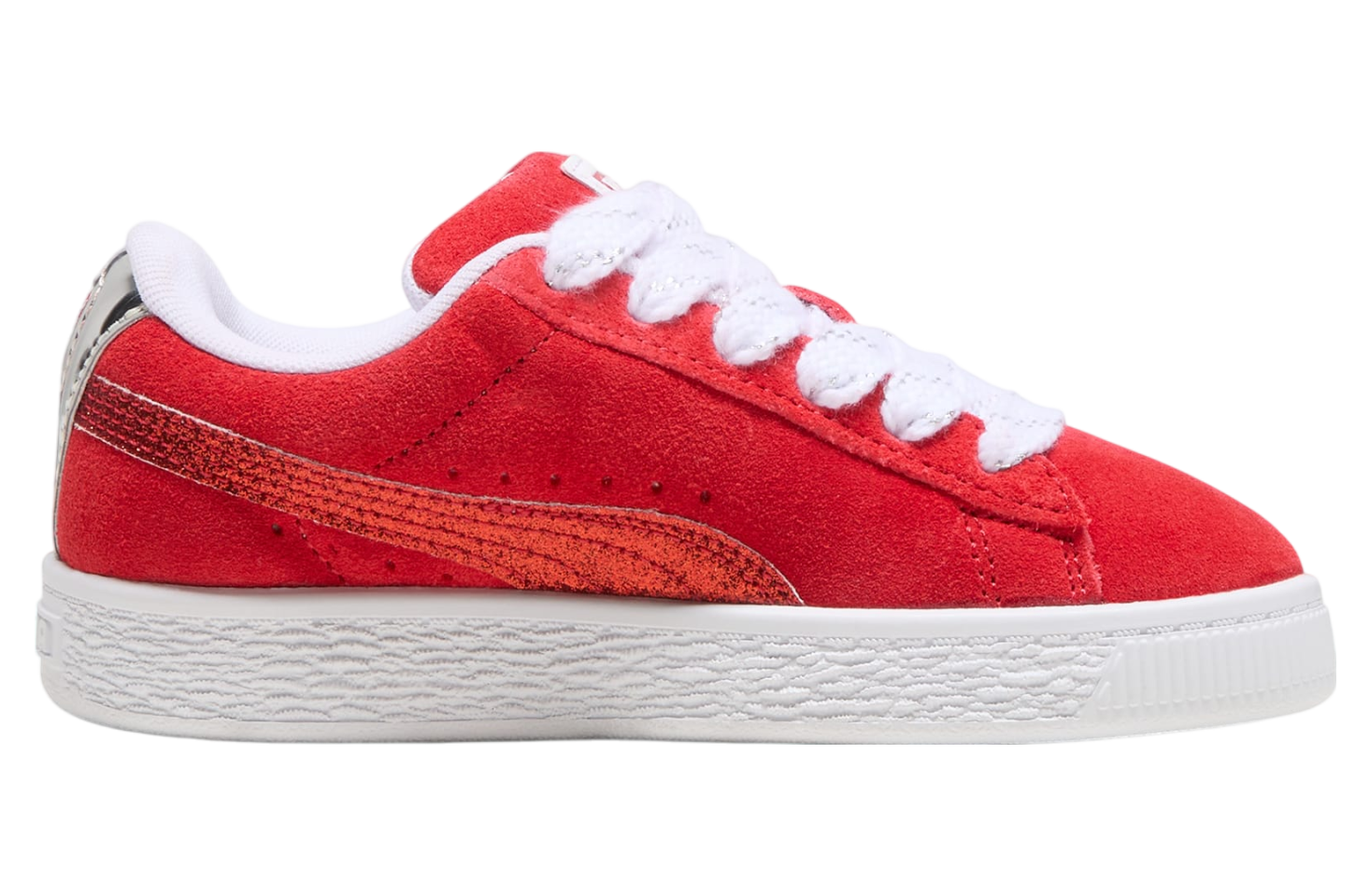 Puma Suede XL Holiday Glitz For All Time Red / Silver