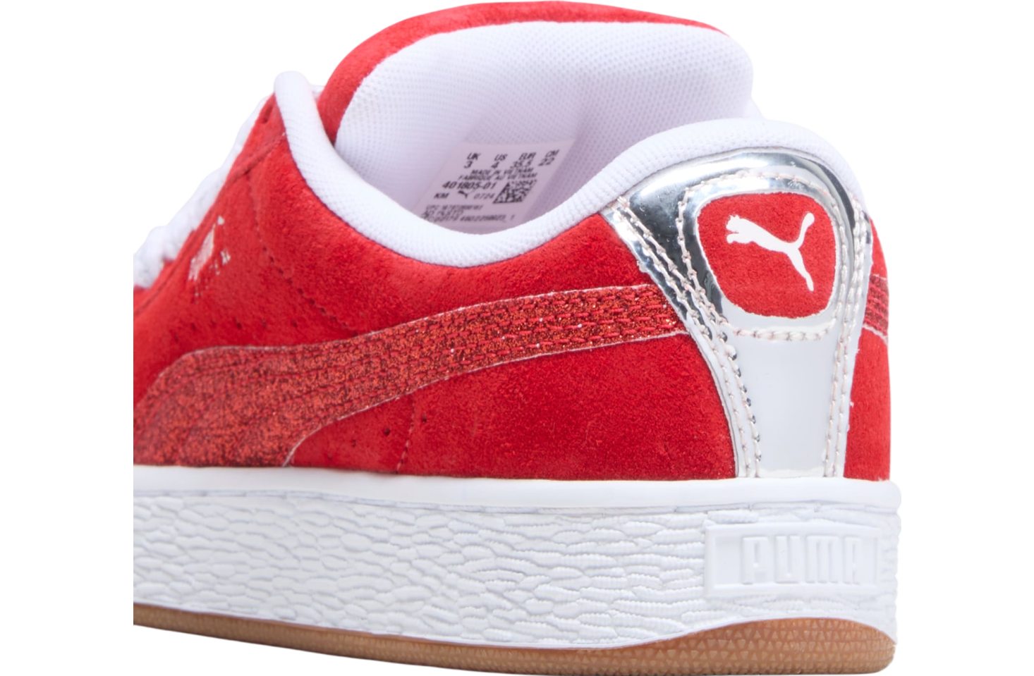 Puma Suede XL Holiday Glitz For All Time Red / White