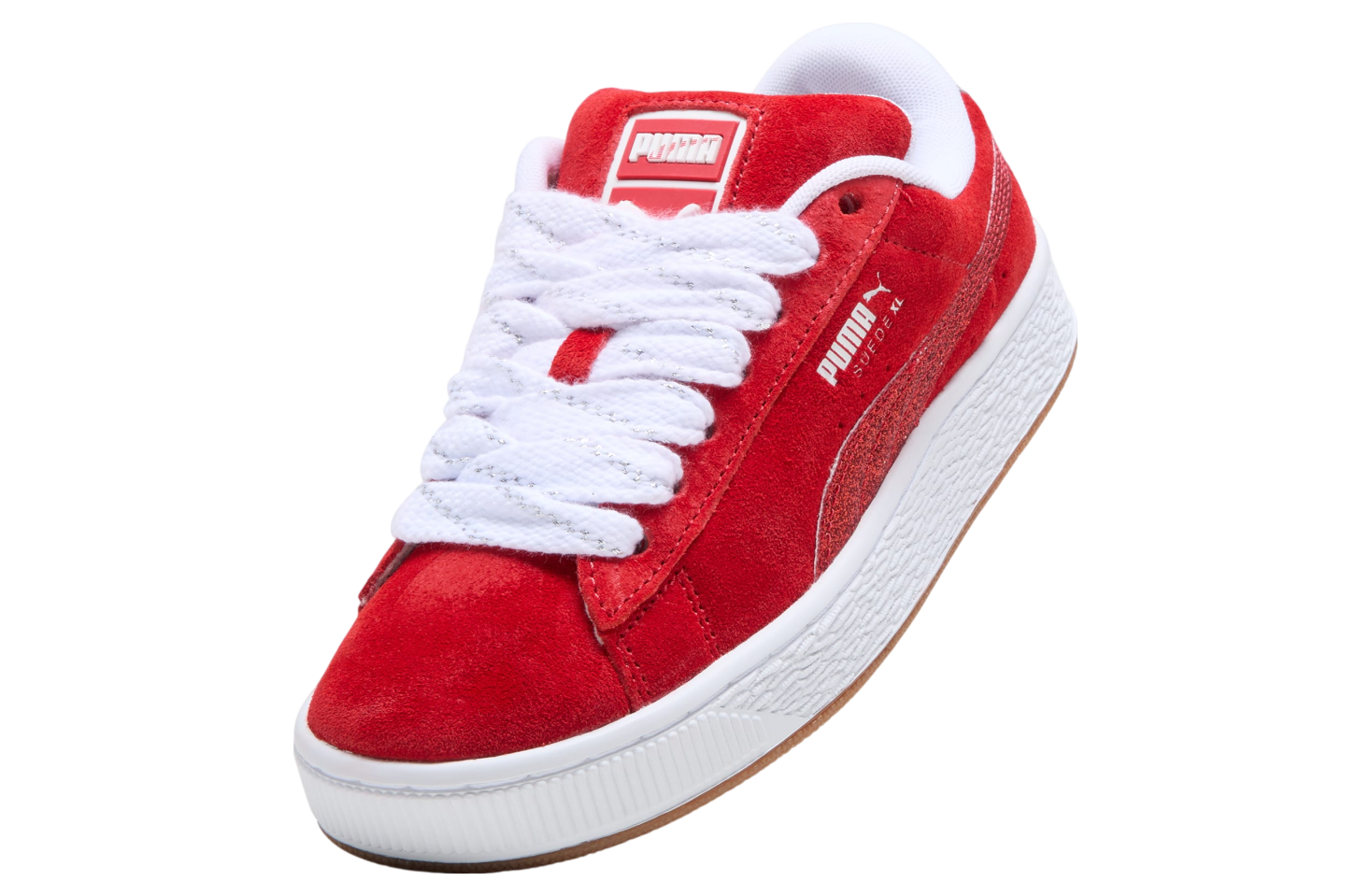 Puma Suede XL Holiday Glitz For All Time Red / White