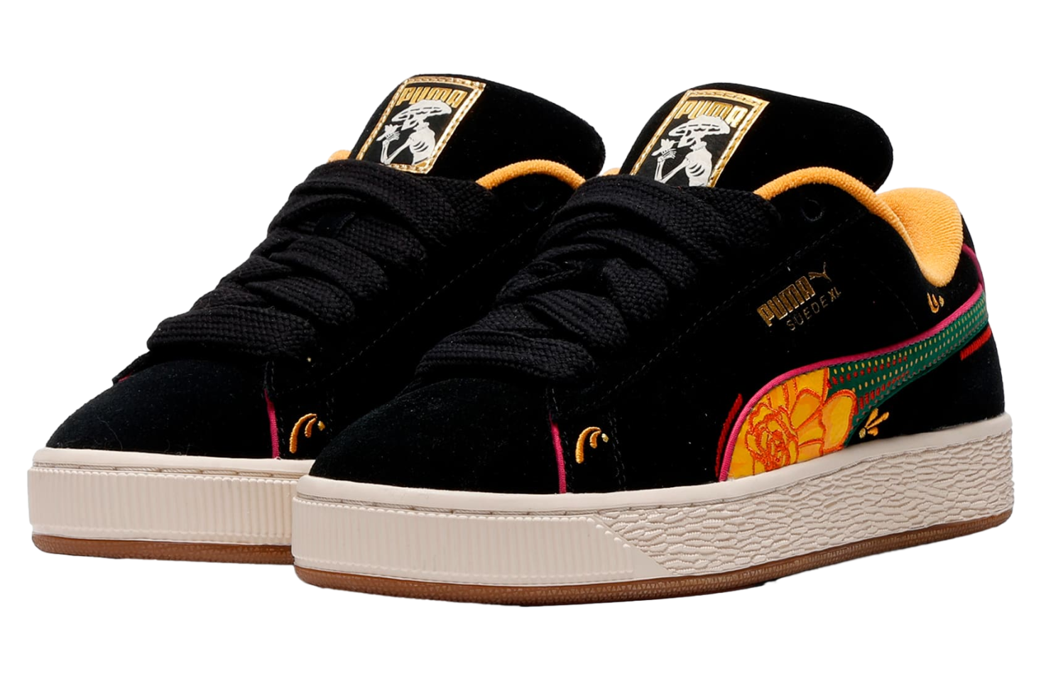Puma Suede Xl La Catrina Black / Yellow Sizzle