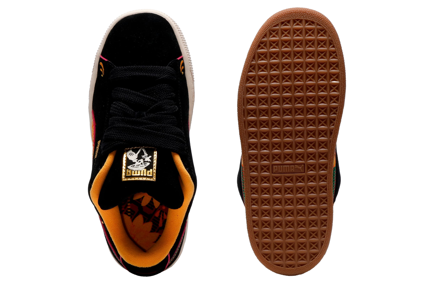 Puma Suede Xl La Catrina Black / Yellow Sizzle