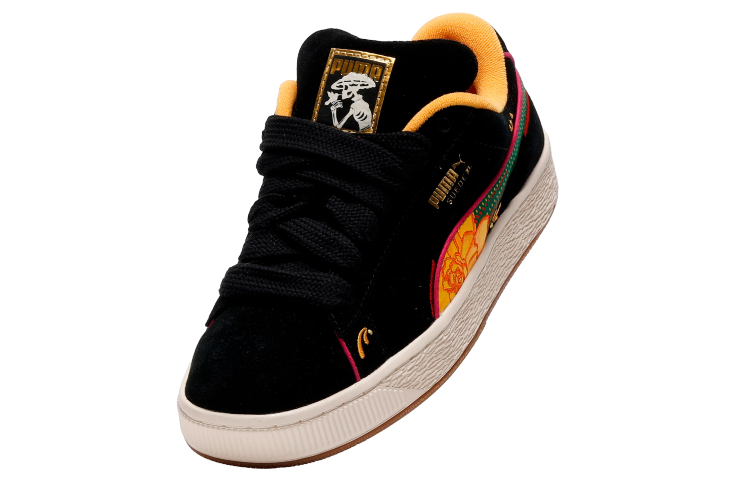 Puma Suede Xl La Catrina Black / Yellow Sizzle