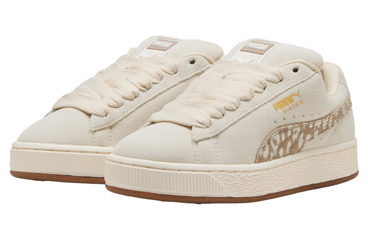 Puma Suede XL Leopard GS Alpine Snow / Warm White