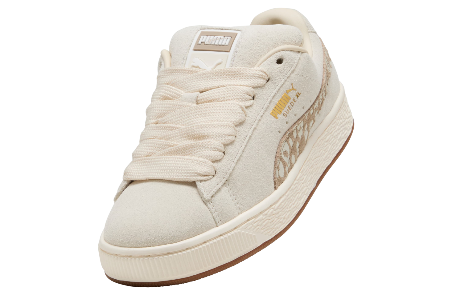 Puma Suede XL Leopard GS Alpine Snow / Warm White