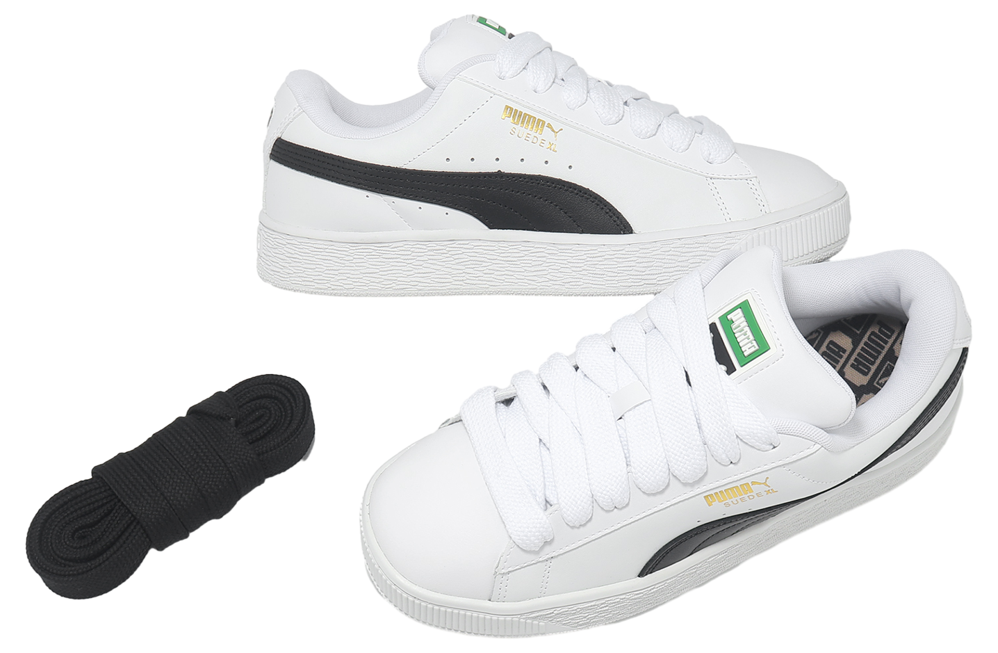 Puma Suede Xl Lth White / Black