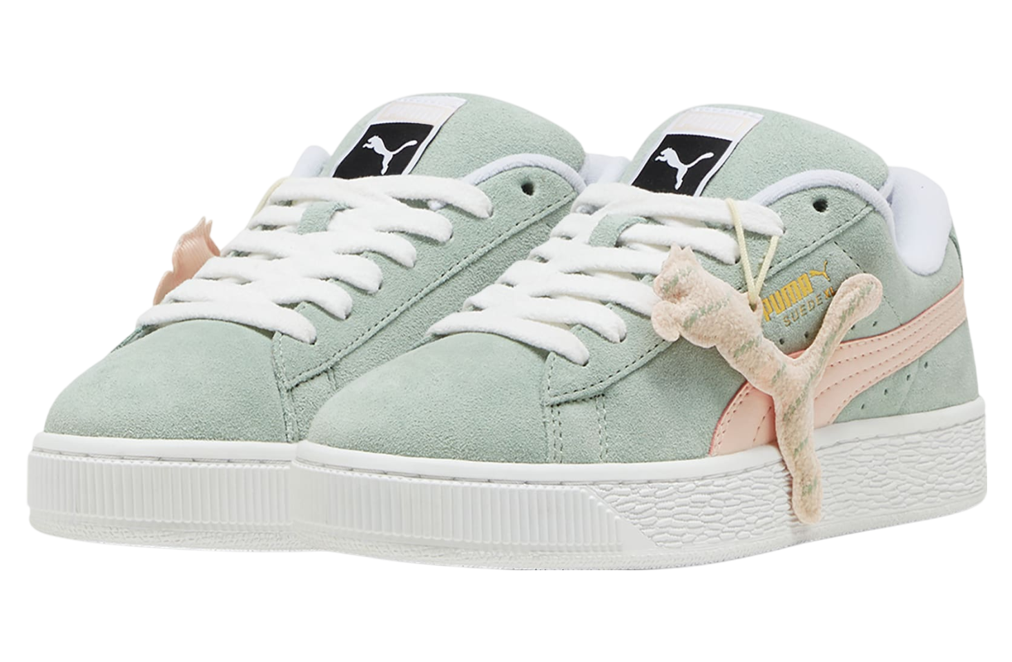 Puma Suede XL Merry X-Mas Green Fog / Island Pink