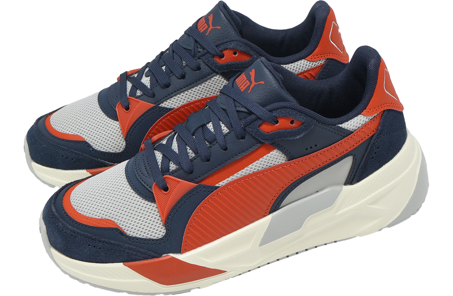 Puma Trinity 2 Light Gray / Red Fire