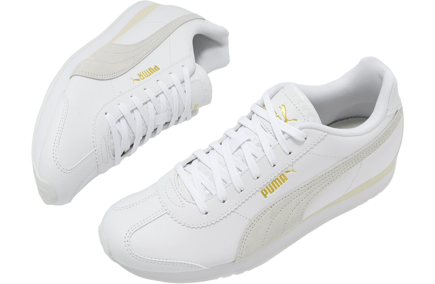 ★PUMA★ Turin 3 Golazo llic Silver Ivory スニーカー プーマ】Puma Turin 3 Golazo Metallic Silver Ivory 23-30
