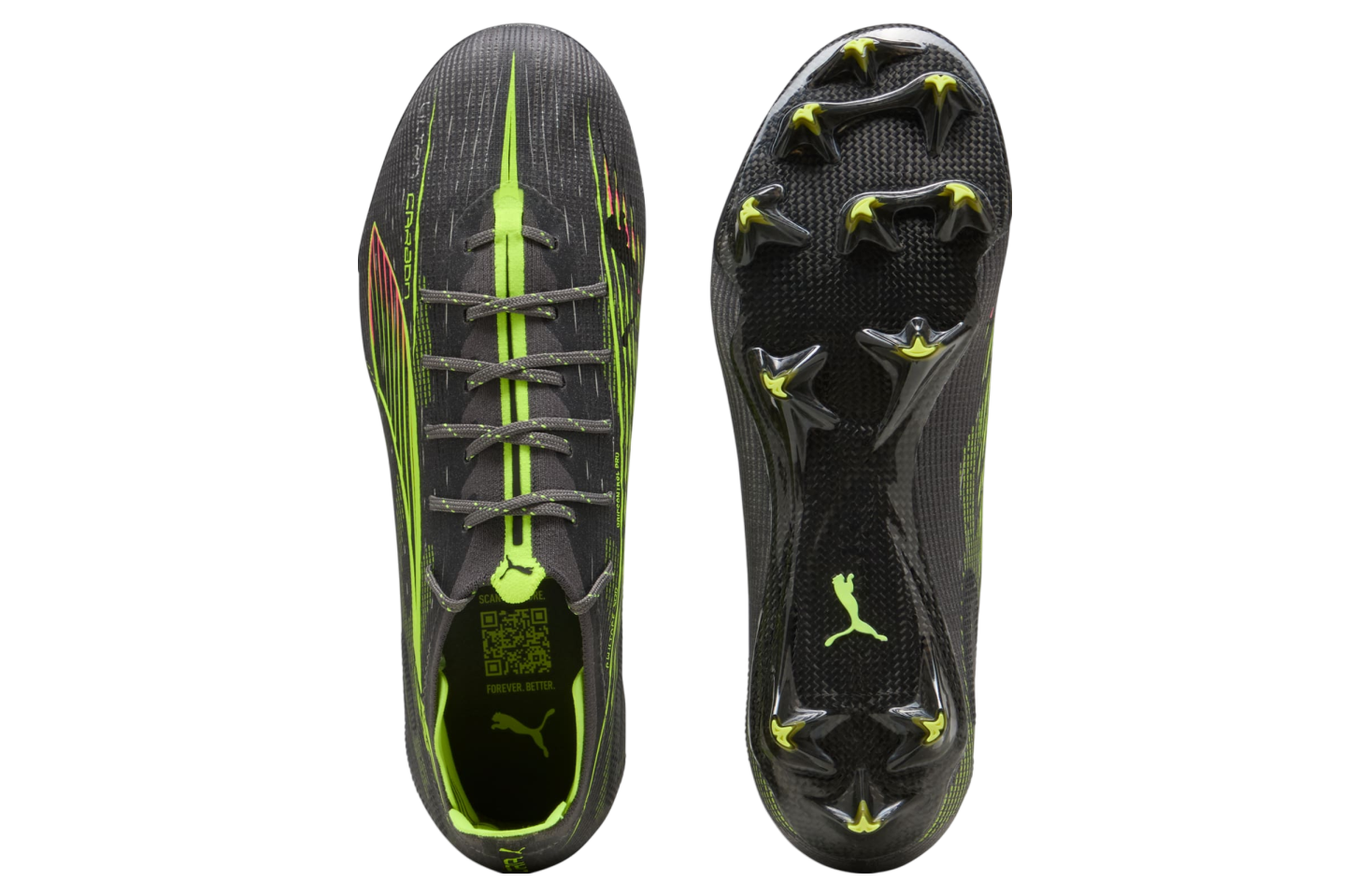 Puma Ultra 5 Carbon Fg Matte Aged Silver / Yellow Alert