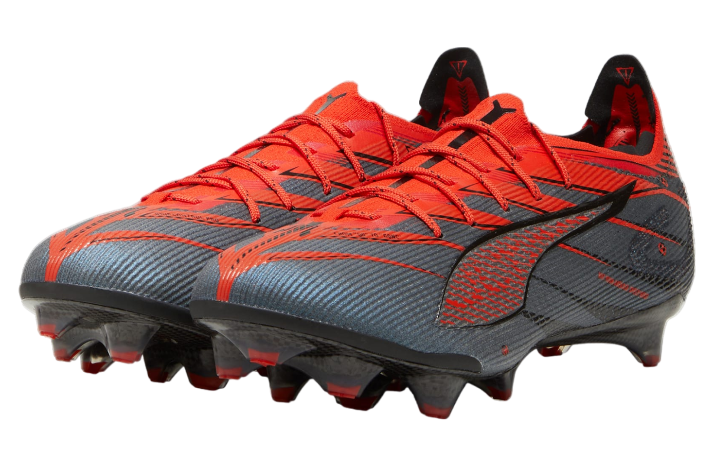 Puma Ultra 5 Carbon Speed FG Black / Fiery Coral