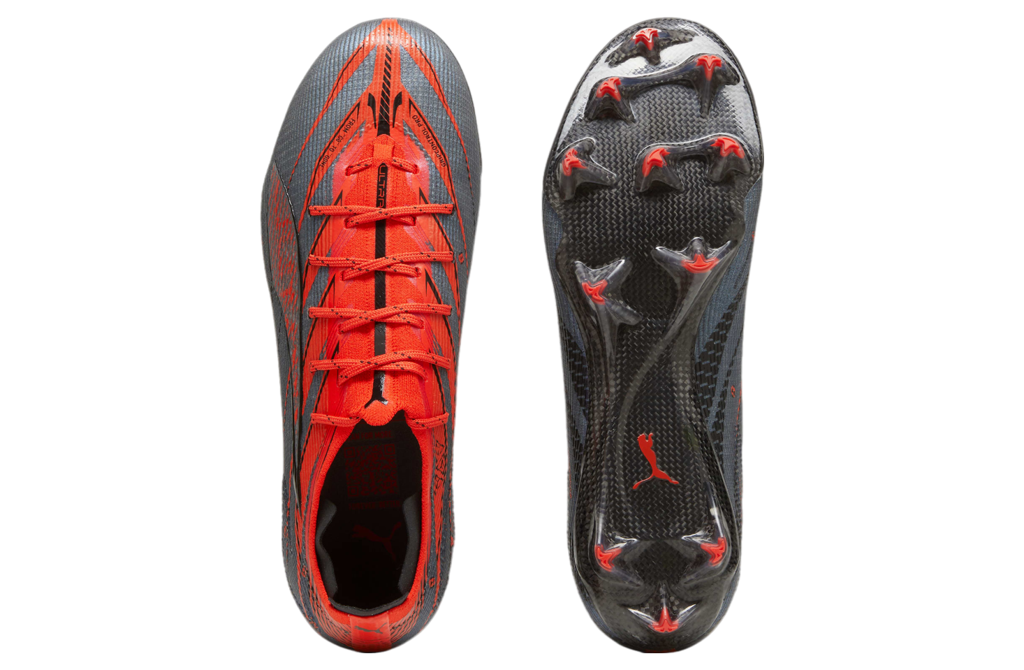 Puma Ultra 5 Carbon Speed FG Black / Fiery Coral