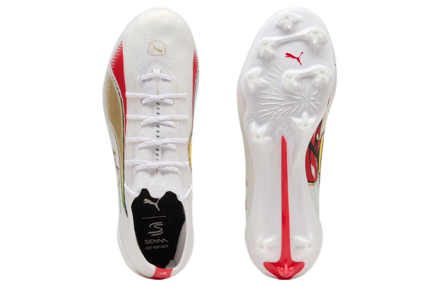 Puma Ultra 5 Ultimate Senna FG White / Gold