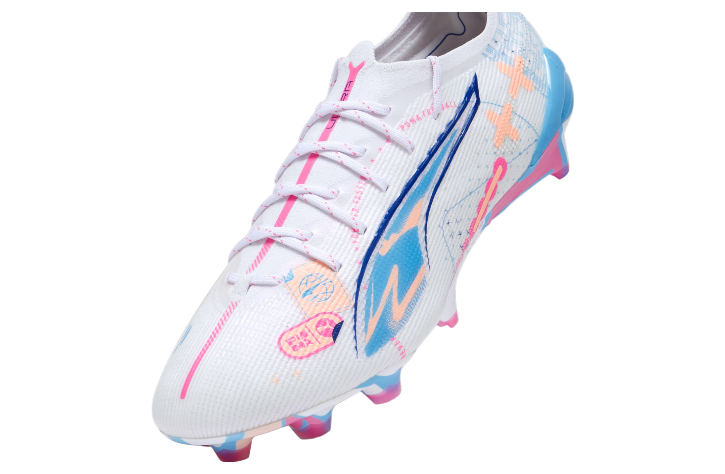 Puma Ultra 5 Ultimate Volume Up FG White / Luminous Blue