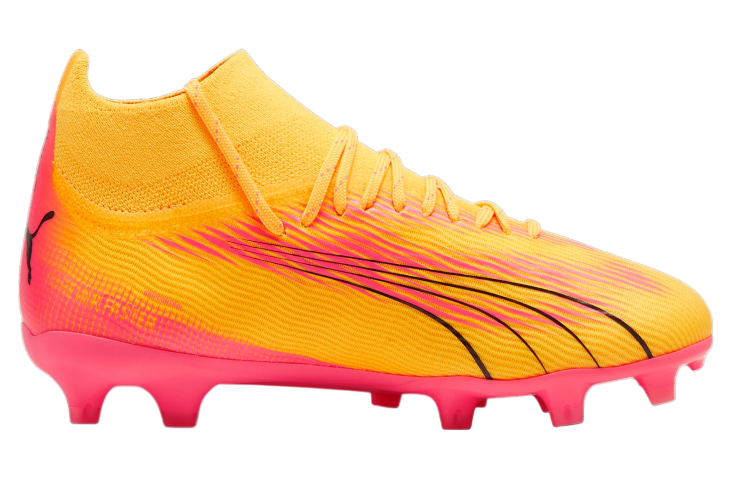 Puma Ultra Pro FG/AG GS Soccer Cleats Sun Stream / Black