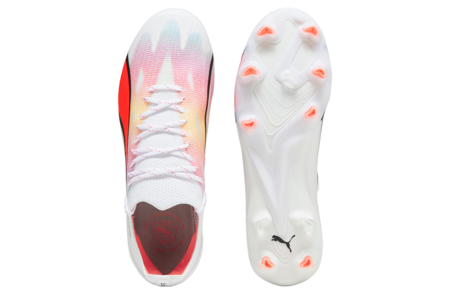 Puma Ultra Ultimate FG/AG WMNS White / Fire Orchid