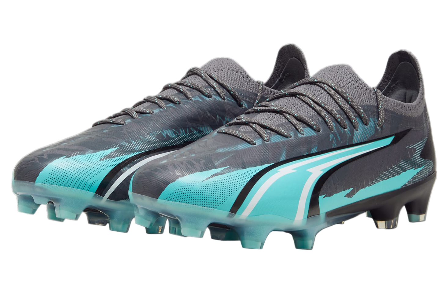 Puma Ultra Ultimate Rush FG/AG Strong Gray / Elektro Aqua