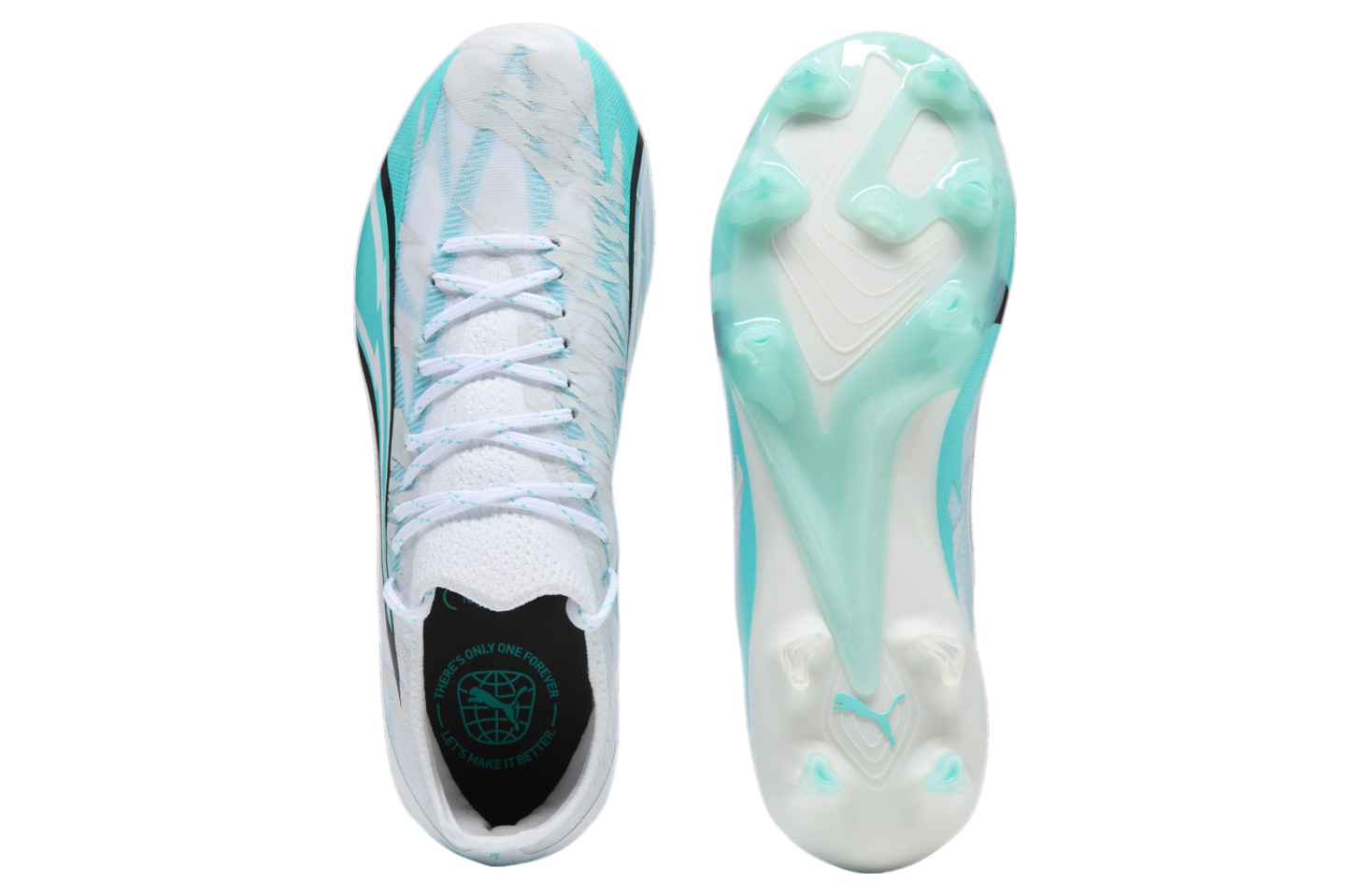 Puma Ultra Ultimate Rush FG/AG WMNS White / Elektro Aqua