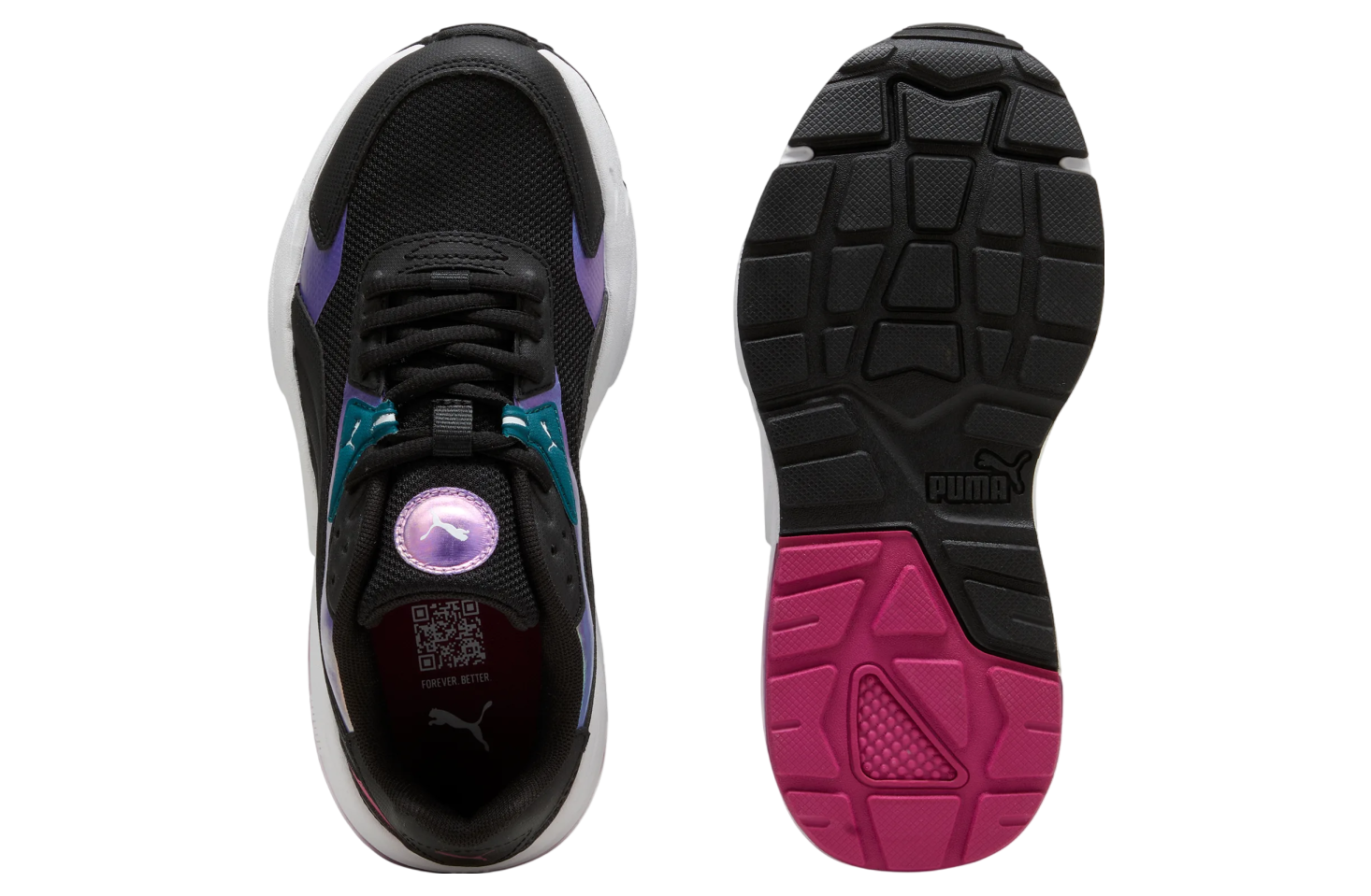 Puma Vis2k Bouncy Sky GS Black / Magenta Gleam