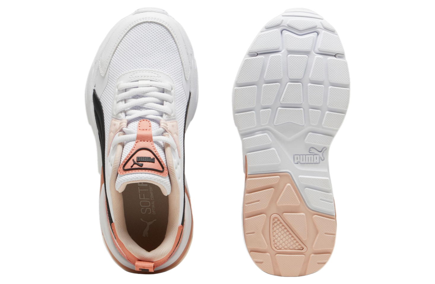 Puma Vis2k GS White / Deeva Peach