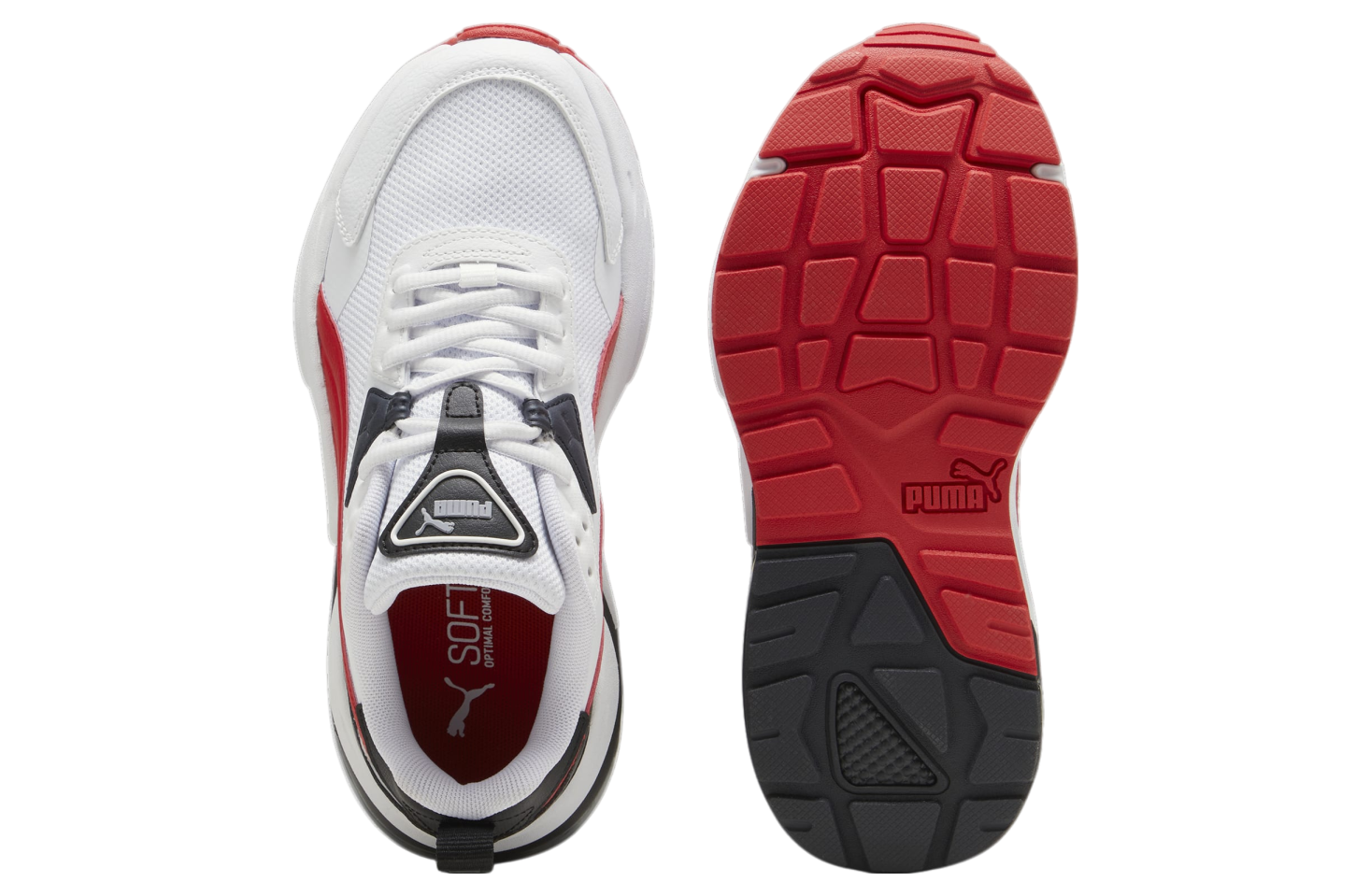 Puma Vis2k GS White / For All Time Red