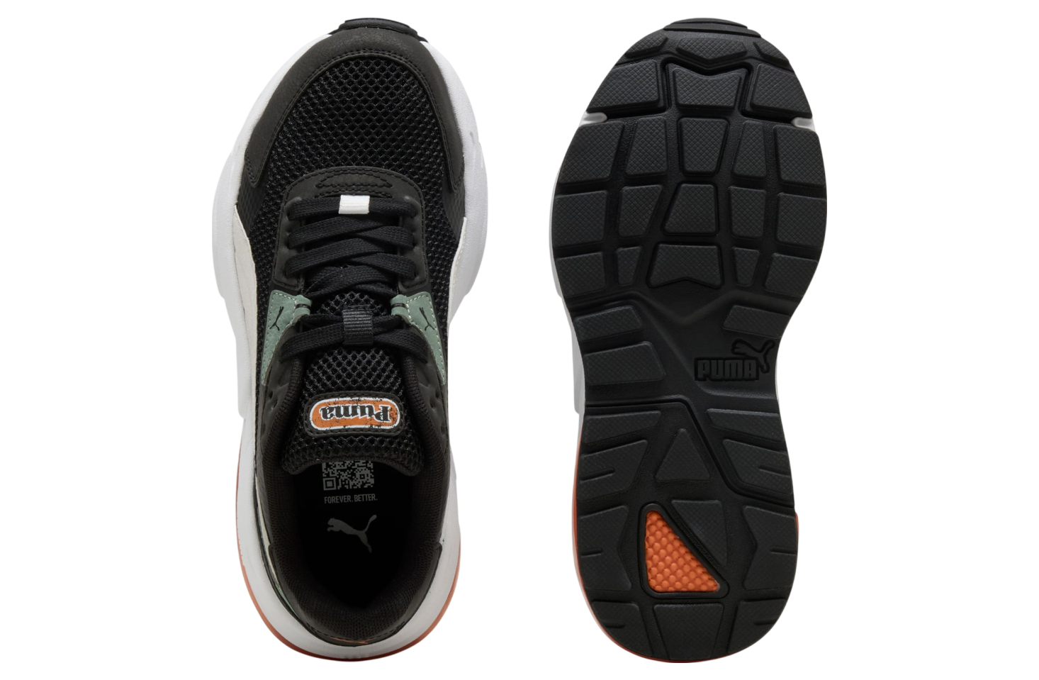 Puma Vis2k Mid 90s Gs Gs Black / Glacial Gray