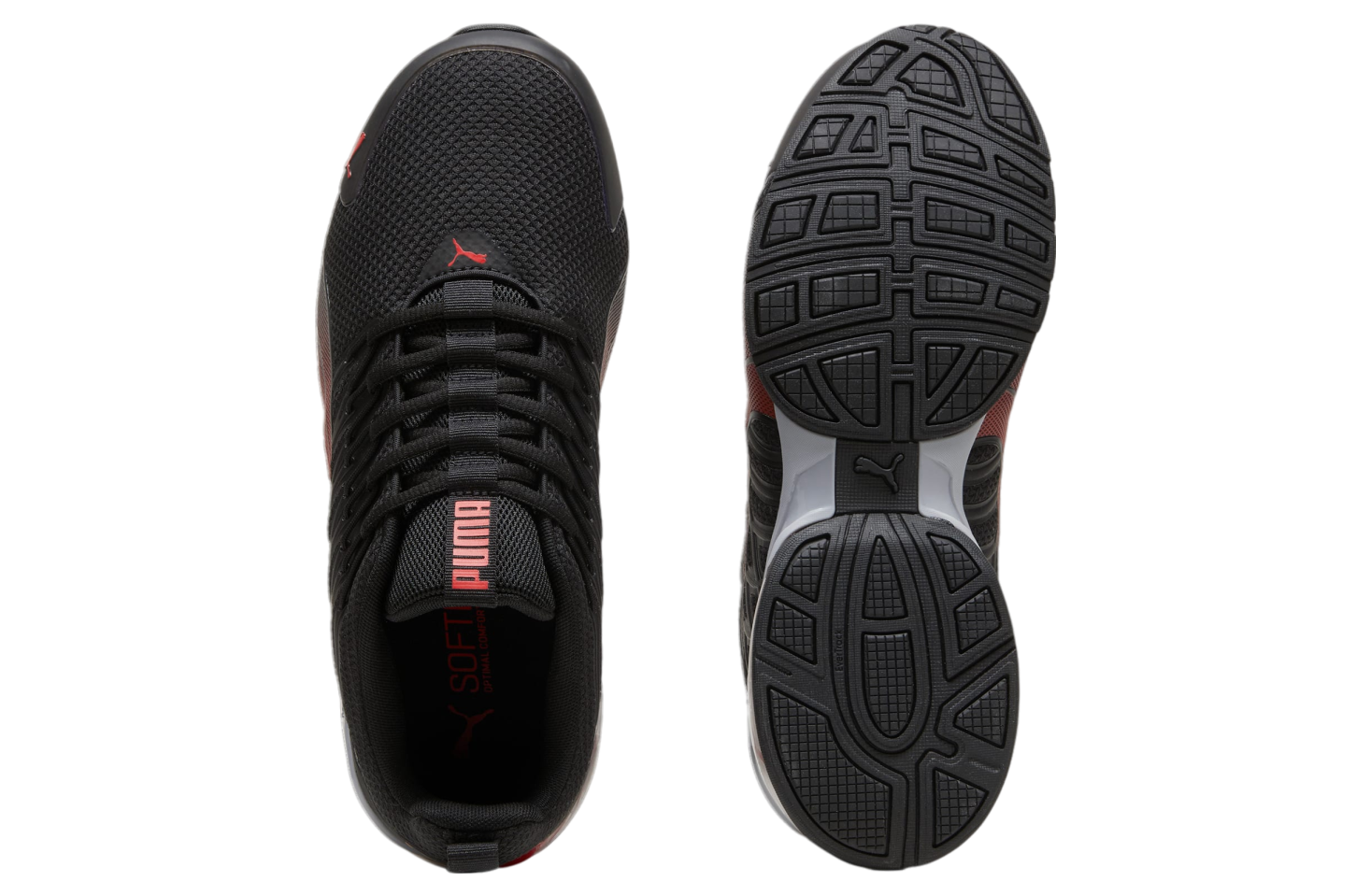 Puma Voltaic Evo Running Black / For All Time Red