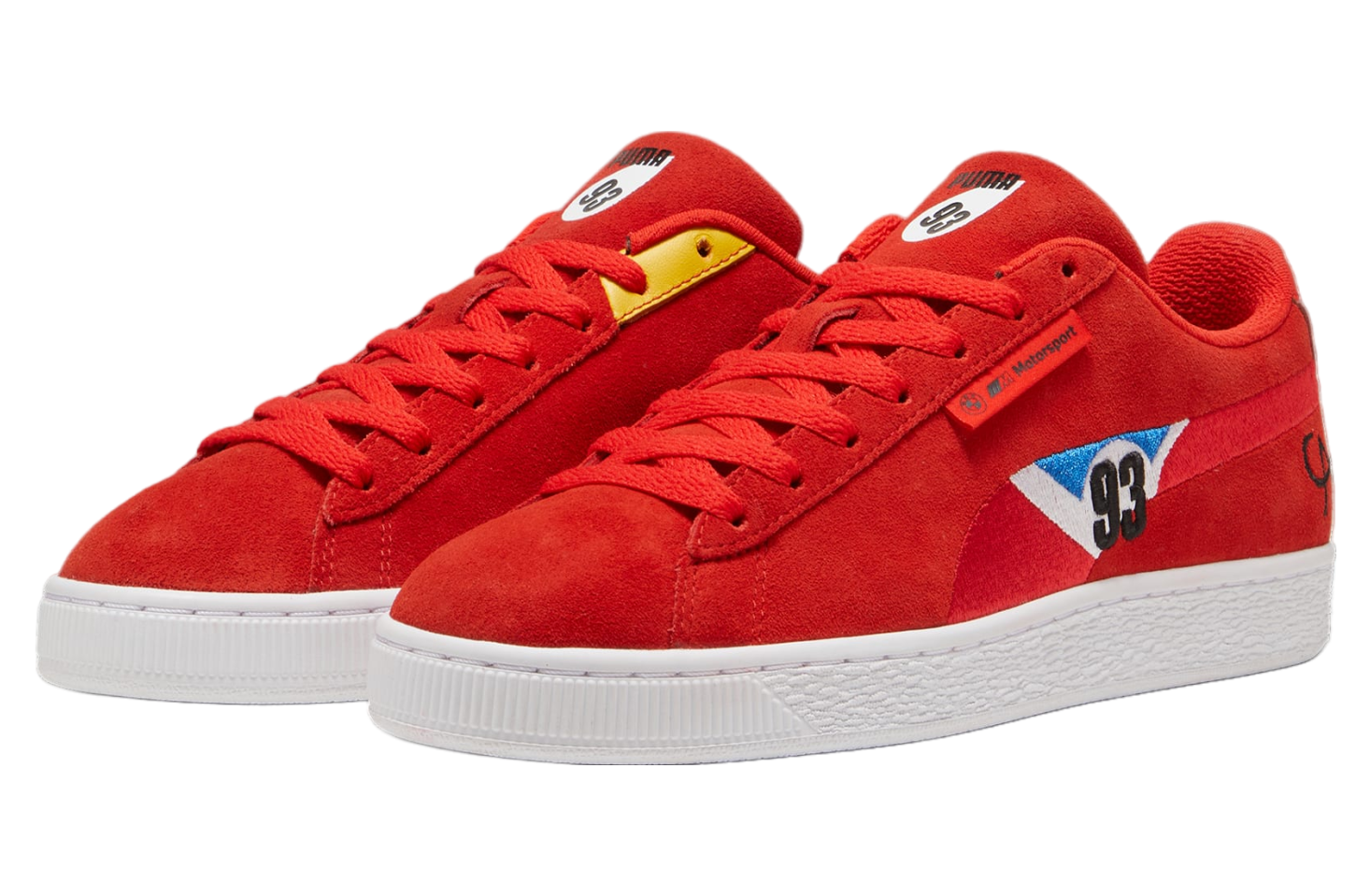 Puma X Bmw M Motorsport Suede Calder Pop Red / Sport Yellow