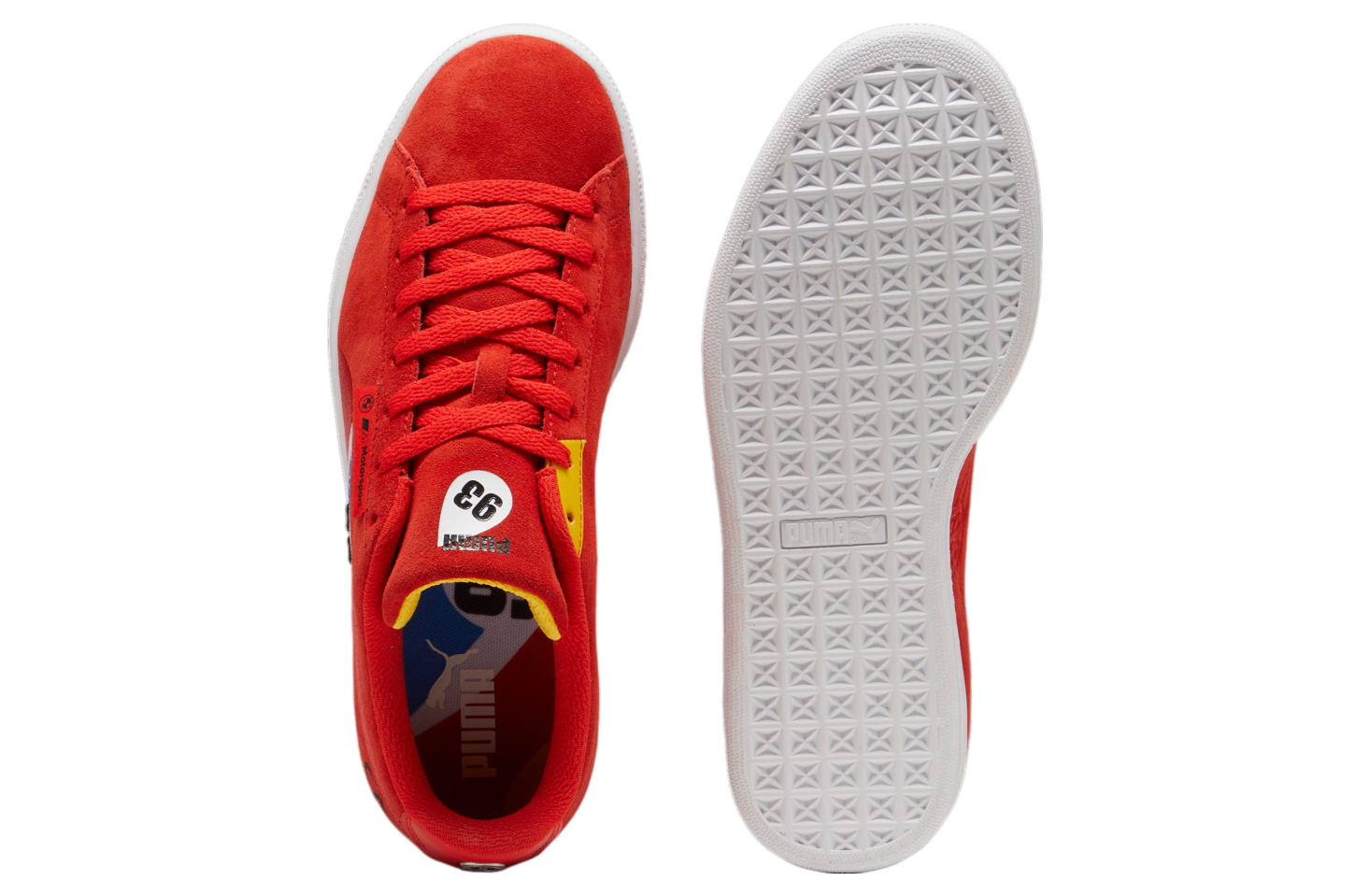 Puma X Bmw M Motorsport Suede Calder Pop Red / Sport Yellow