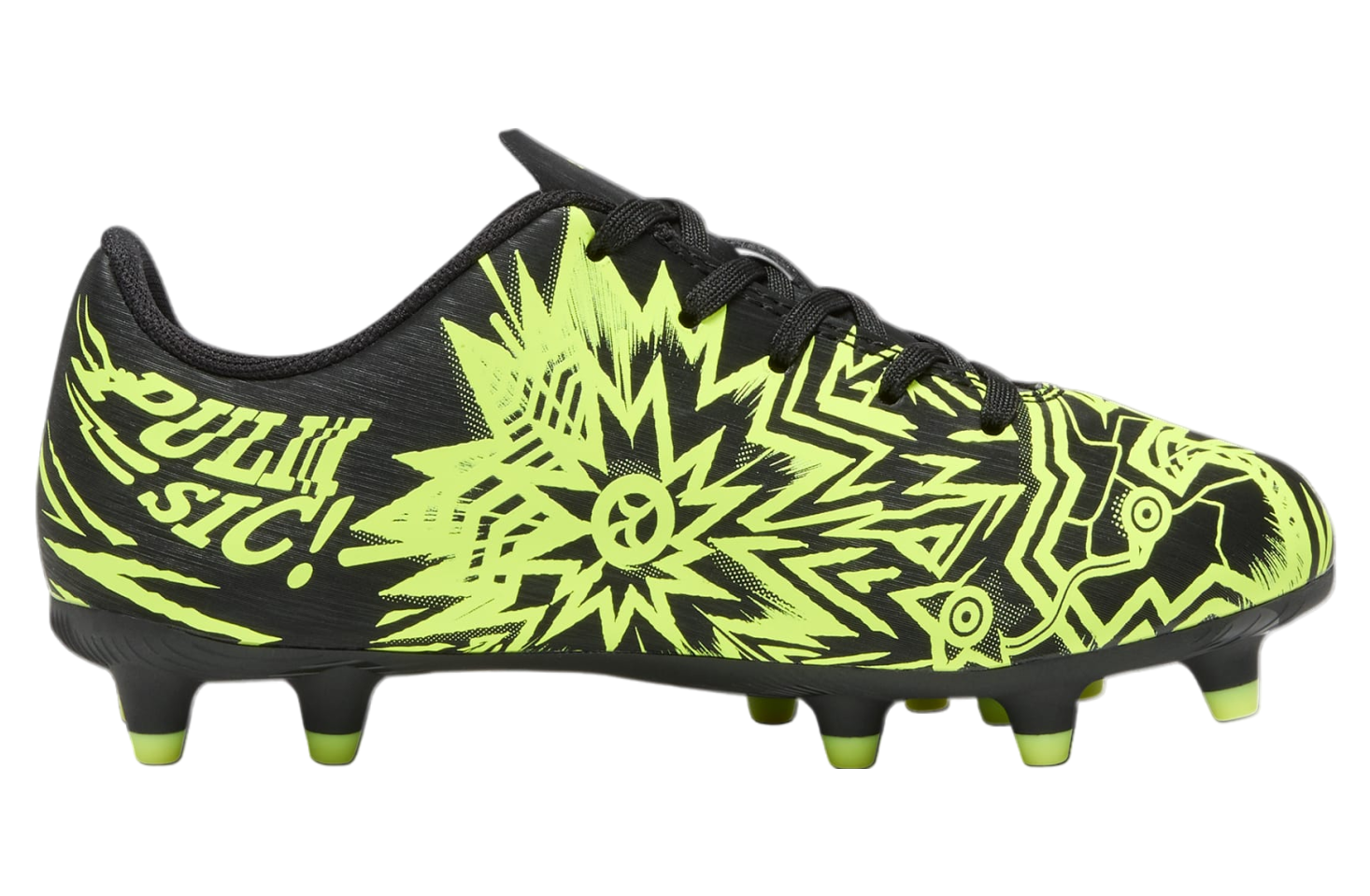 Puma X Christian Pulisic Tacto Ii FG/AG GS Black / Electric Lime