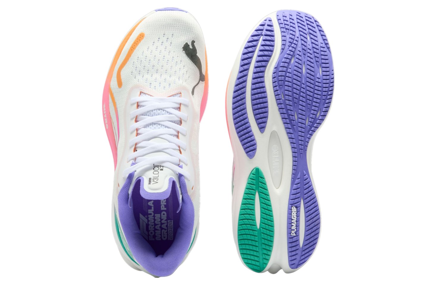 Puma X F1 Velocity Nitro 3 Miami Grand Prix White / Dark Amethyst