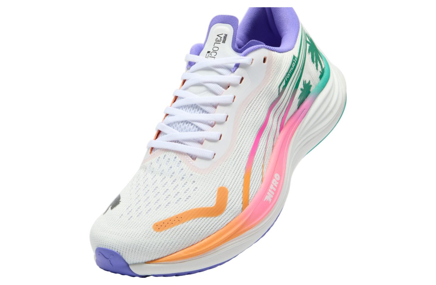 Puma X F1 Velocity Nitro 3 Miami Grand Prix White / Dark Amethyst