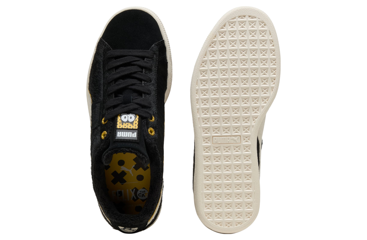 Puma x Felix The Cat Suede Black / Pelé Yellow