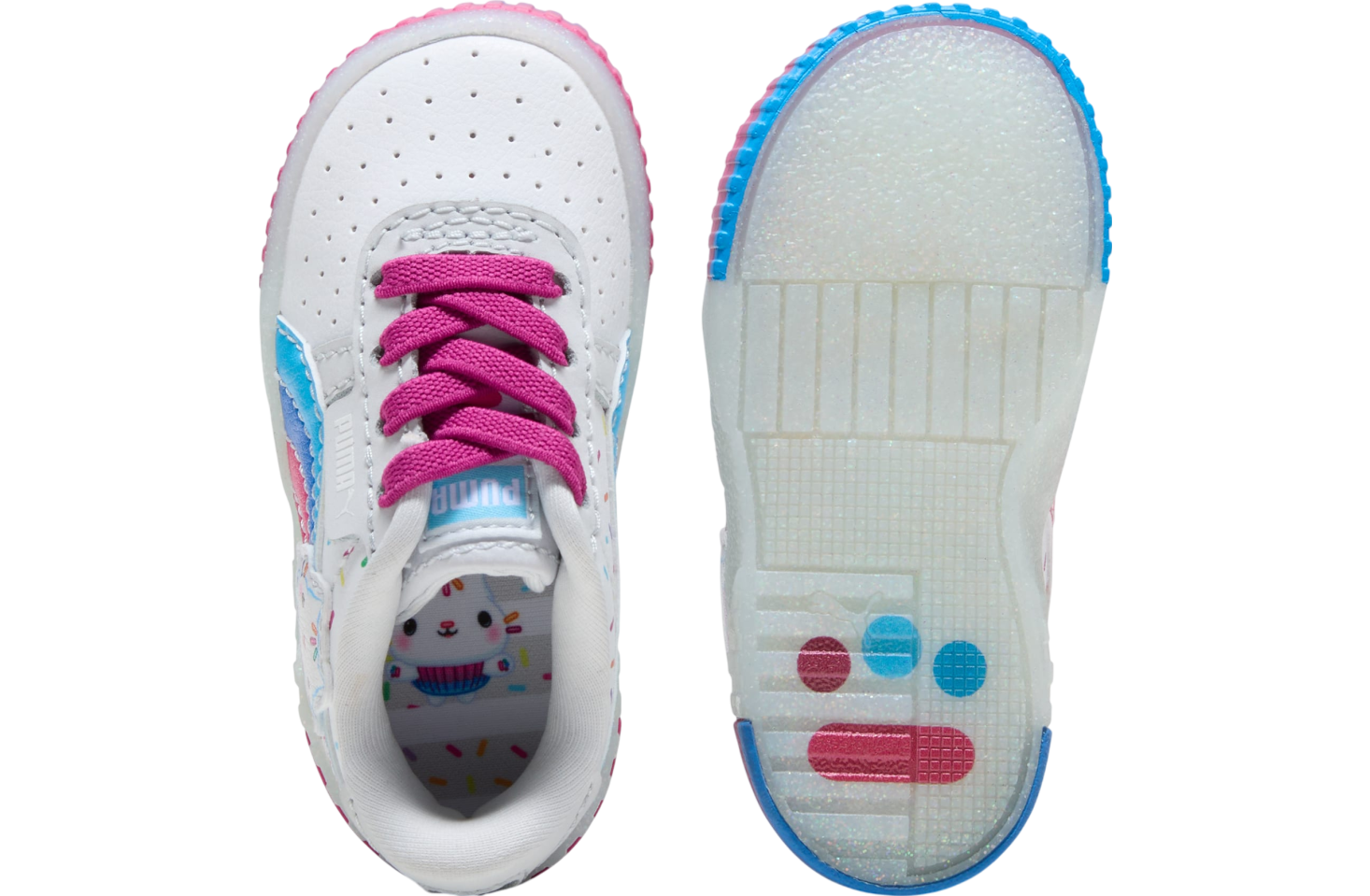 Puma x Gabbys Dollhouse Cali Toddlers White / Magenta Gleam