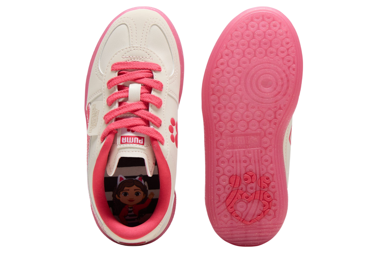 Puma x Gabbys Dollhouse Palermo Little Kids Alpine Snow / Tart Cherry