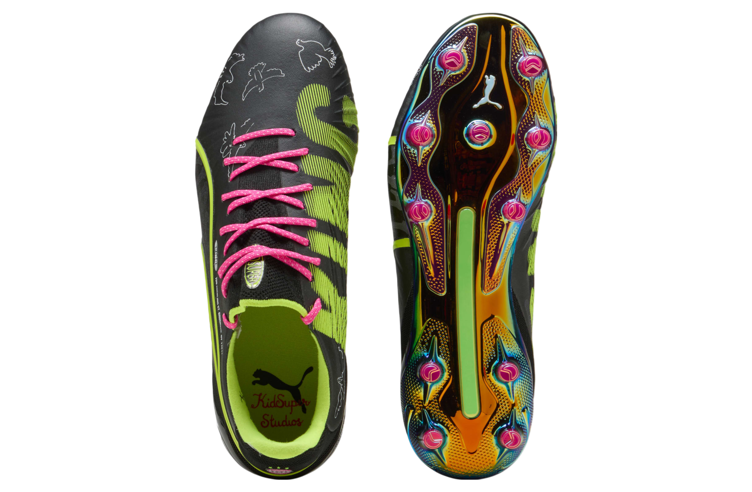 Puma X Kidsuper King Ultimate Black / Electric Lime