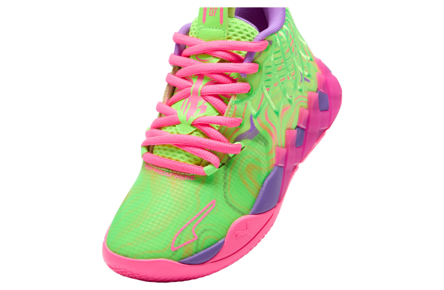 Puma X Lamelo Ball Mb.01 Inverse Toxic GS Purple Glimmer / Knockout Pink