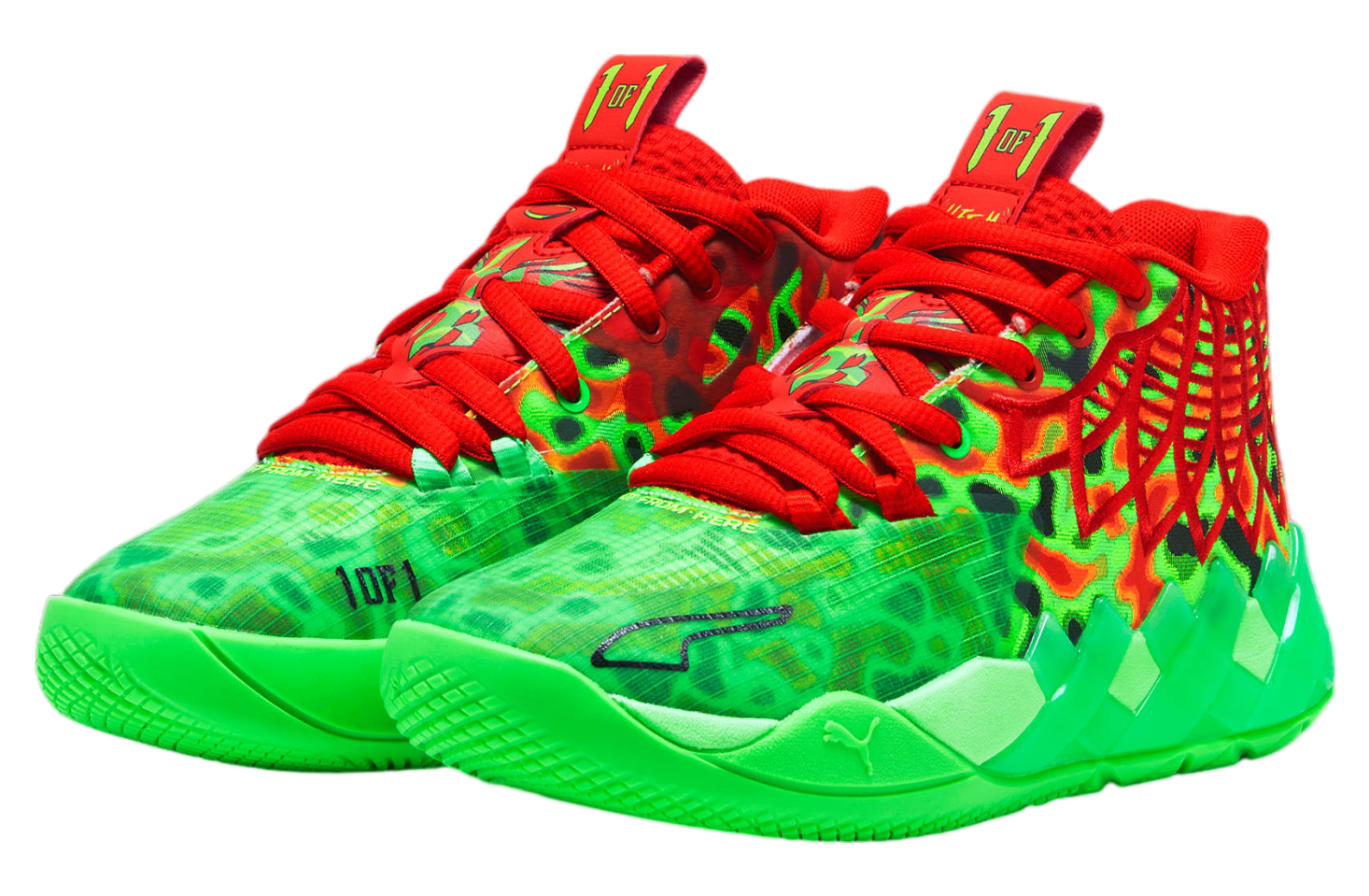 Puma X Lamelo Ball Mb.01 Thermal GS Fluro Green Pes Red Jun 2024 310509 01 KicksOnFire