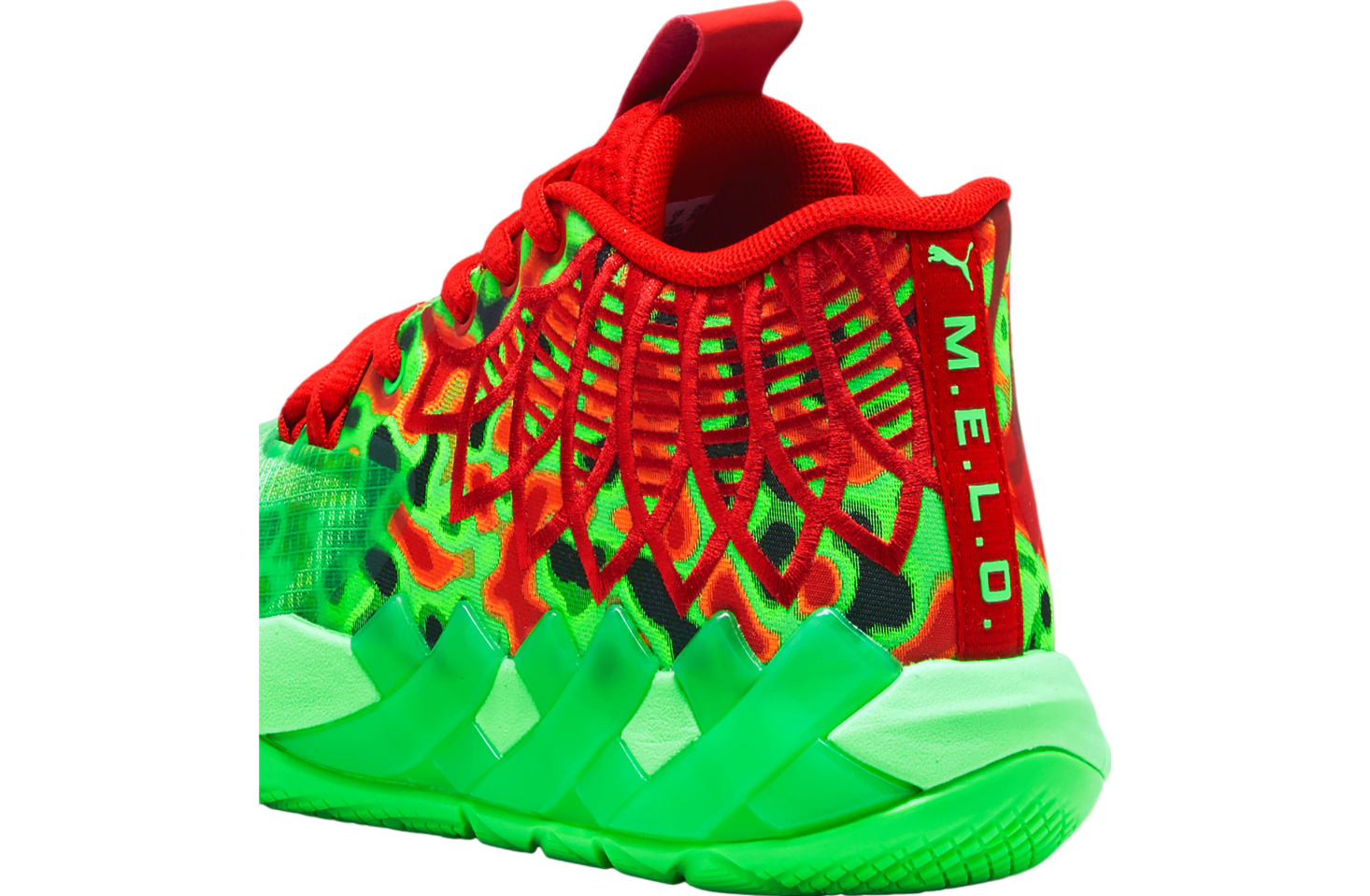 Puma X Lamelo Ball Mb.01 Thermal GS Fluro Green Pes / Red