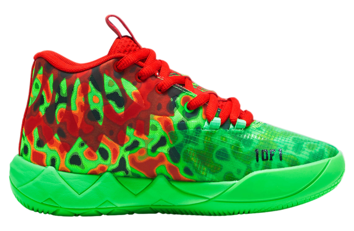 Puma X Lamelo Ball Mb.01 Thermal GS Fluro Green Pes / Red