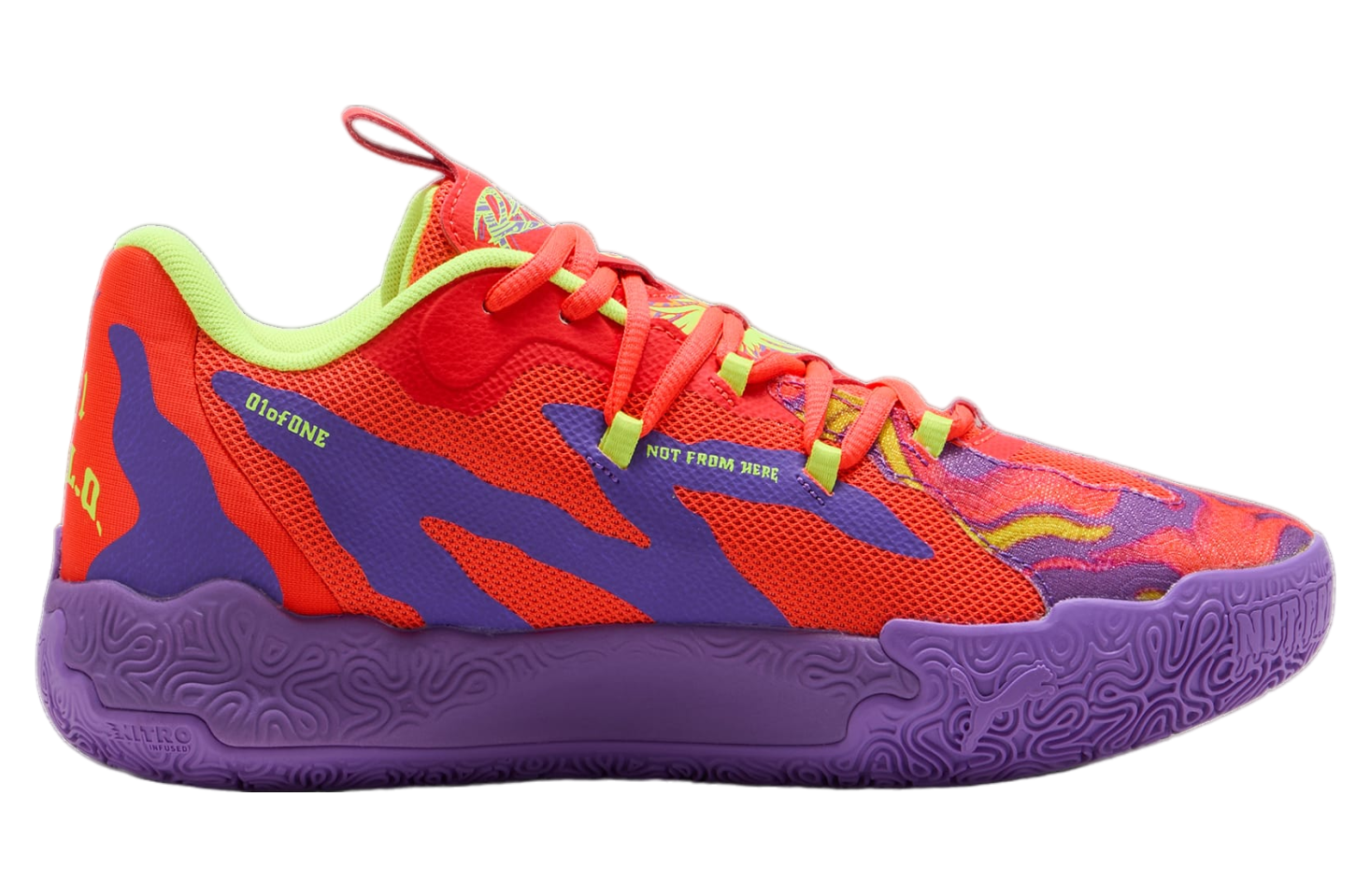 Puma X Lamelo Ball Mb.03 Lo Lava GS Purple Glimmer / Red Blast