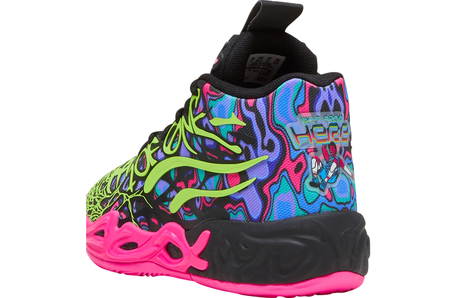 Puma x Lamelo Ball Mb.04 Big Kids Heem Black / Luminous Pink