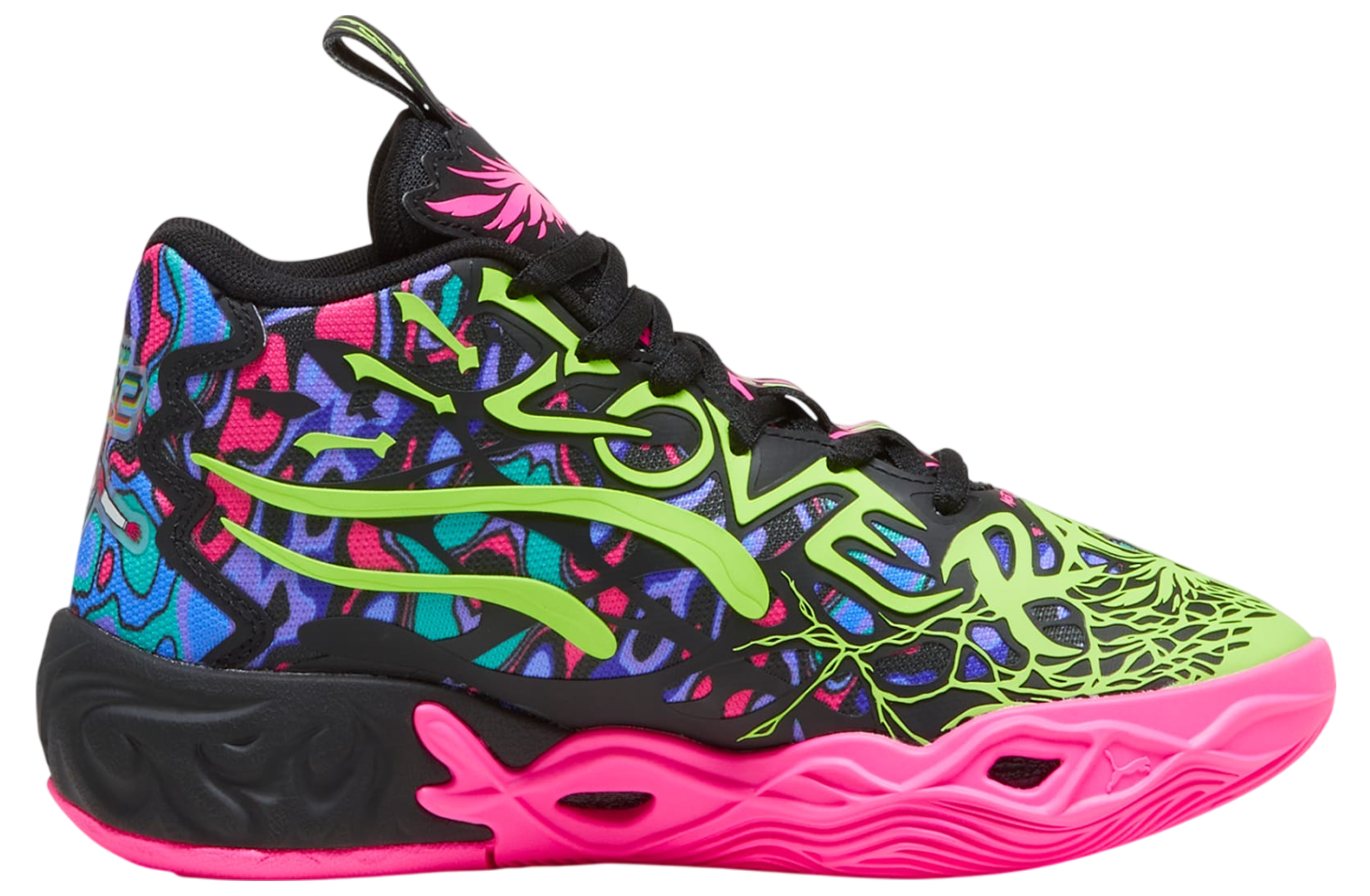 Puma x Lamelo Ball Mb.04 Big Kids Heem Black / Luminous Pink