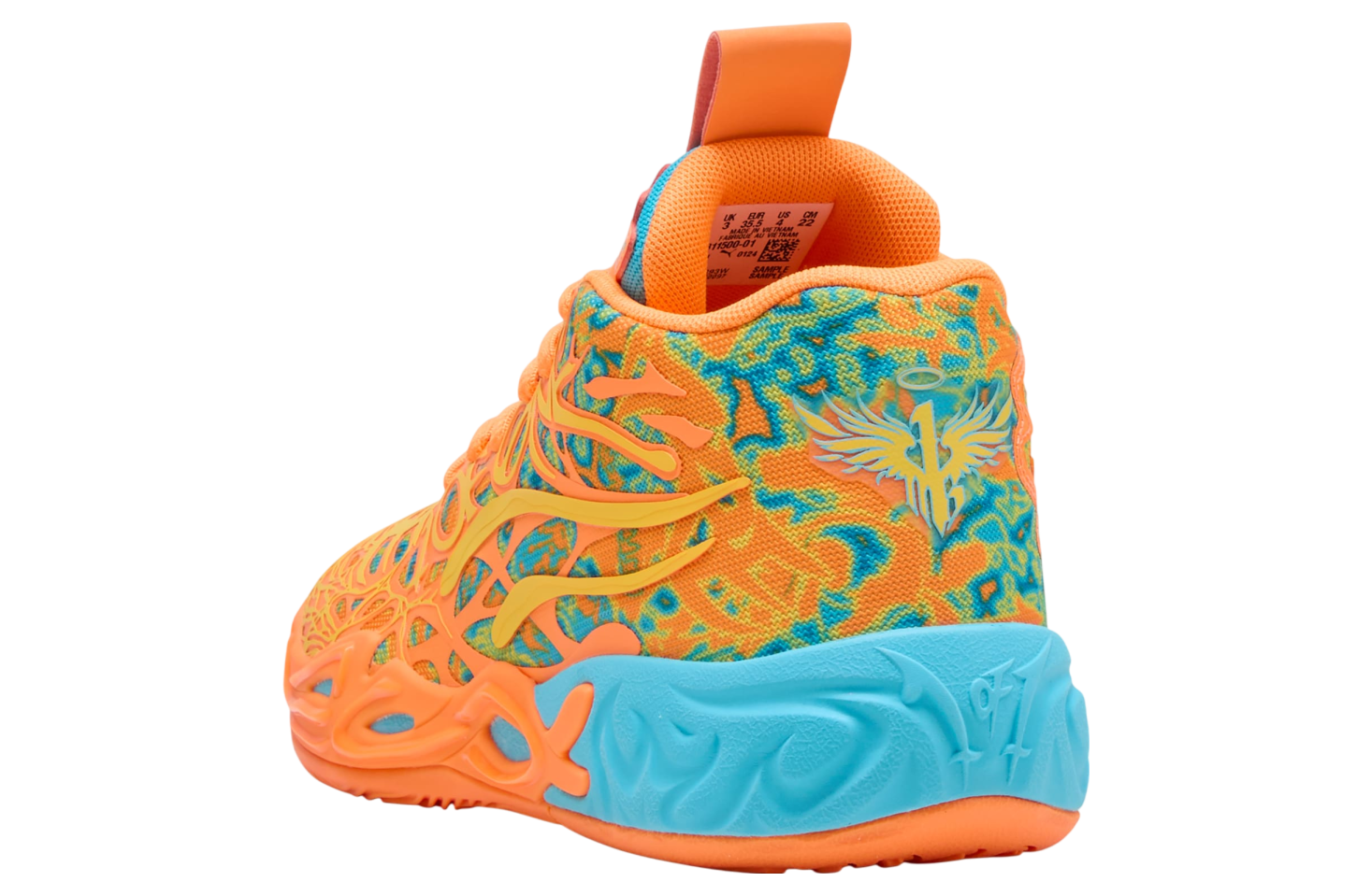 Puma X Lamelo Ball Mb.04 Graffiti Gs Bright Aqua / Heat Fire