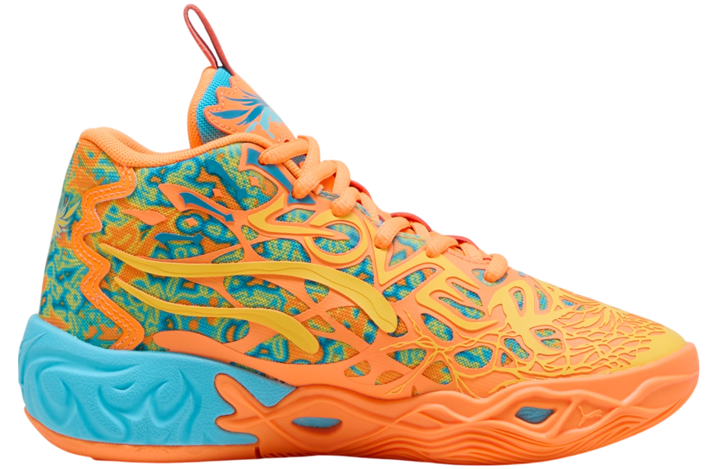 Puma X Lamelo Ball Mb.04 Graffiti Gs Bright Aqua / Heat Fire