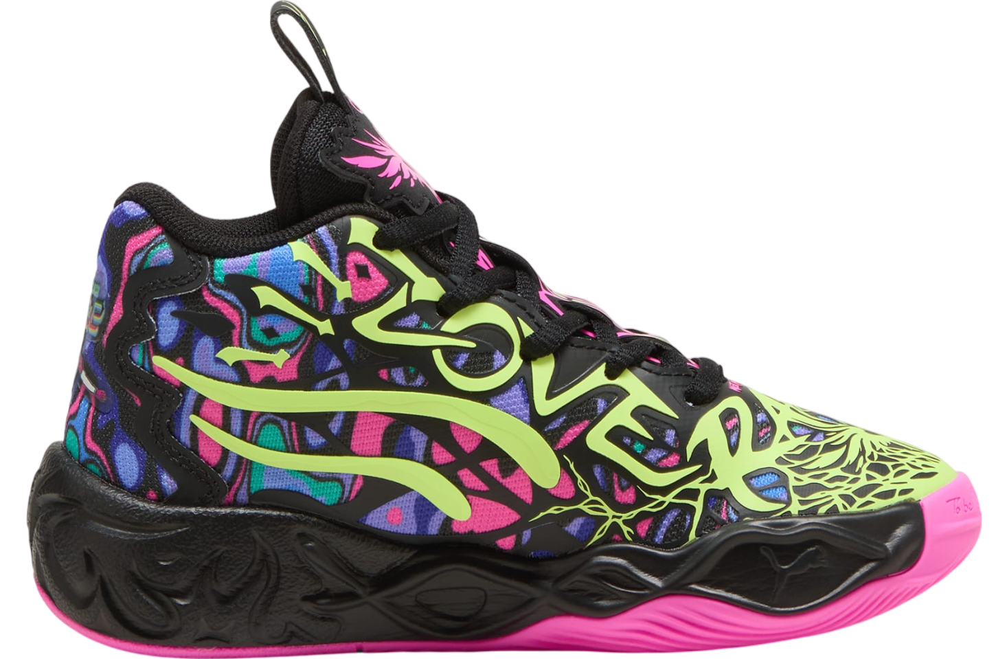 Puma x Lamelo Ball Mb.04 Little Kids Heem Black / Luminous Pink