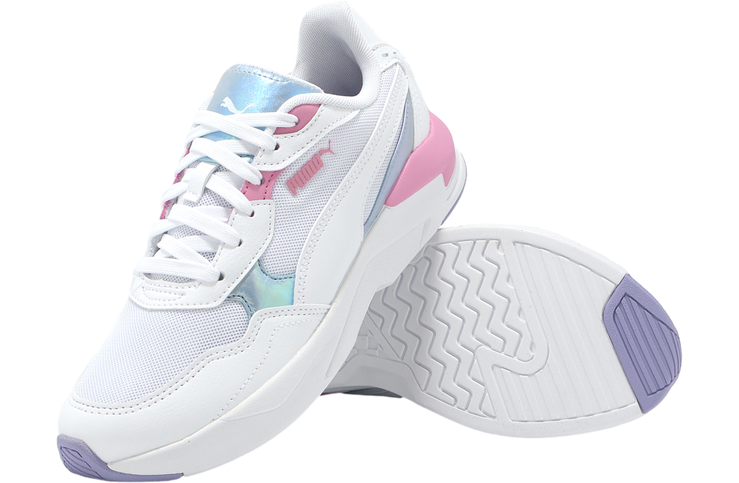 スニーカー PUMA Sky Clean White Pink 38014705 WMNS) PUMA Skye Clean Shoes White 380147-02